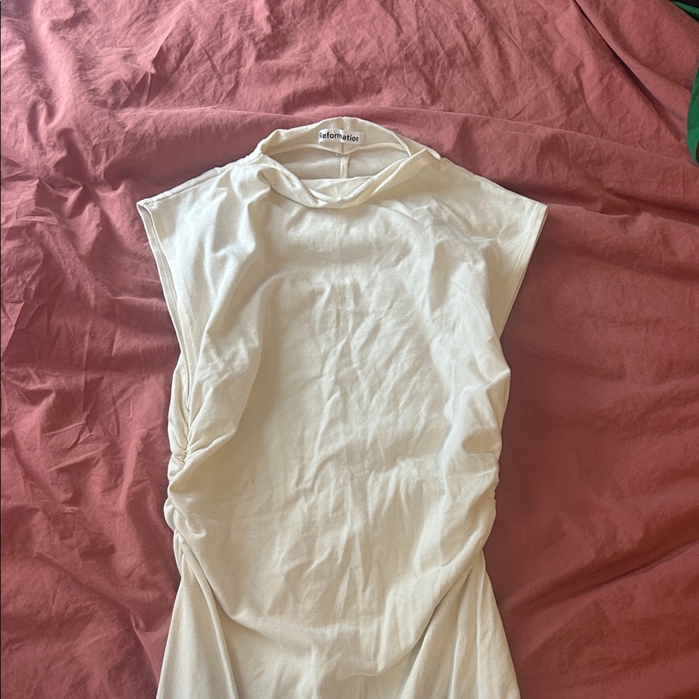 Reformation Alden dress in cream